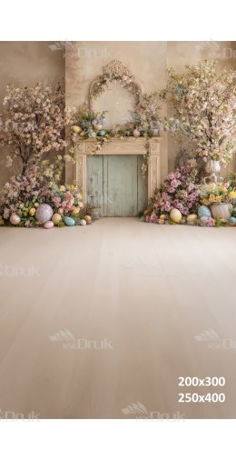 Tło fotograficzne „Wiosenny kominek” | E_713